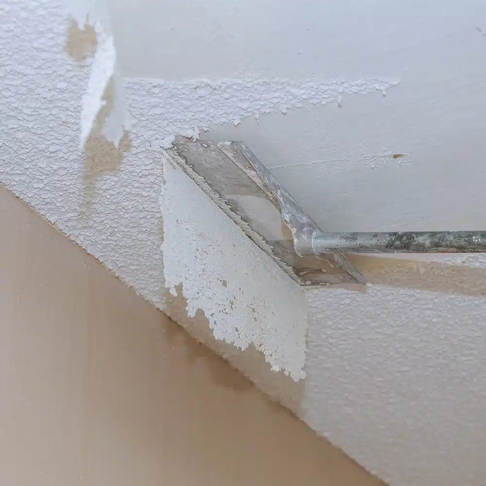 DIY Popcorn Ceiling Removal - The Craftsman Blog